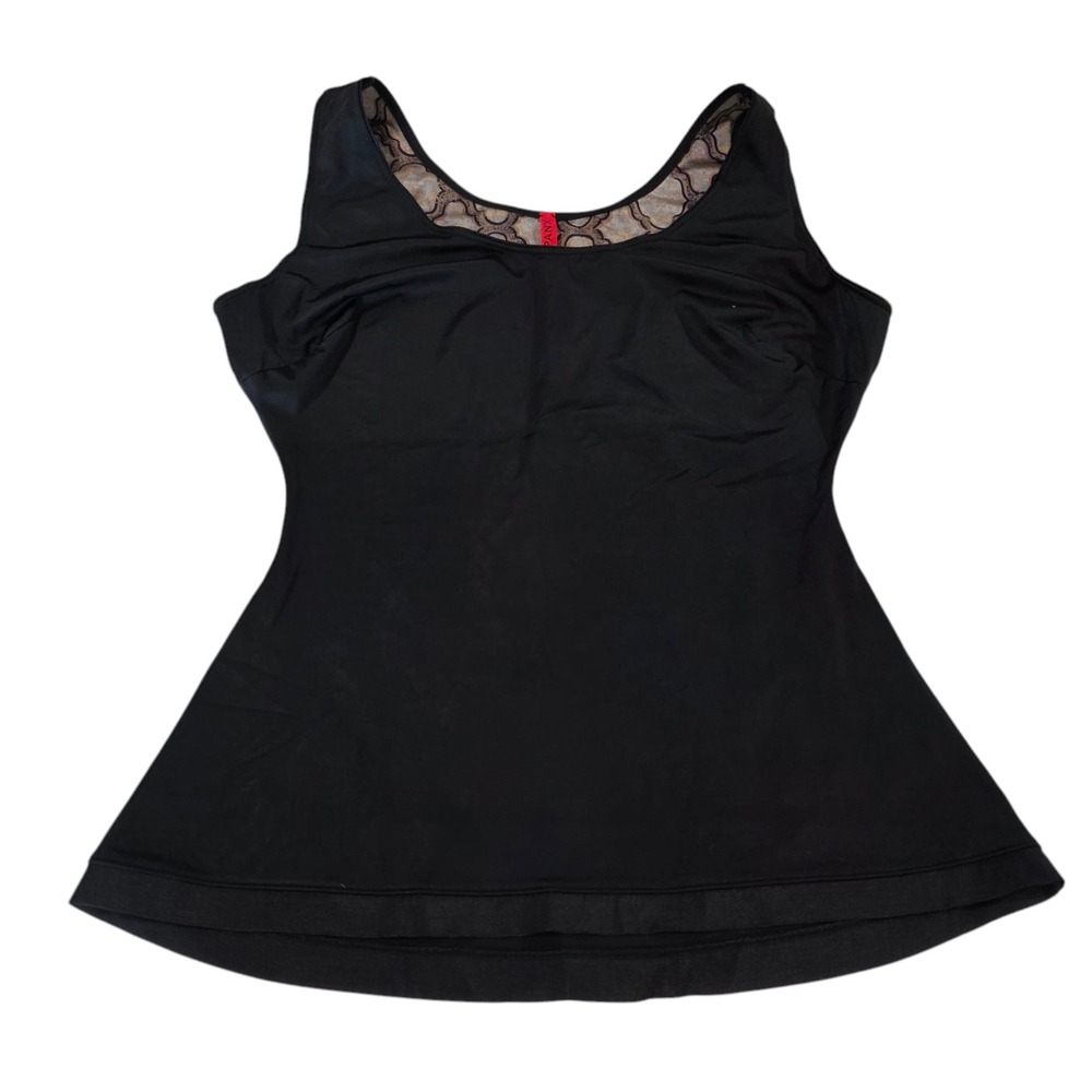 Spanx Slimplicity Tank Top Womens Black‎ XL Stretch Slimming Cami Shapewear